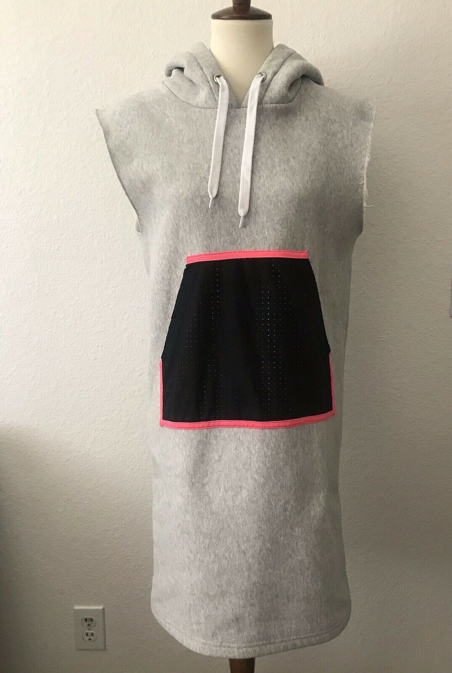 Tully Lou Drawstring Pullover Hoodie Sweatshirt Dress